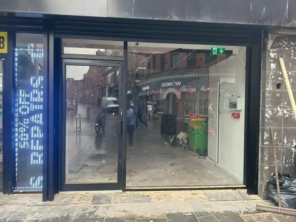 toughened glass shopfronts