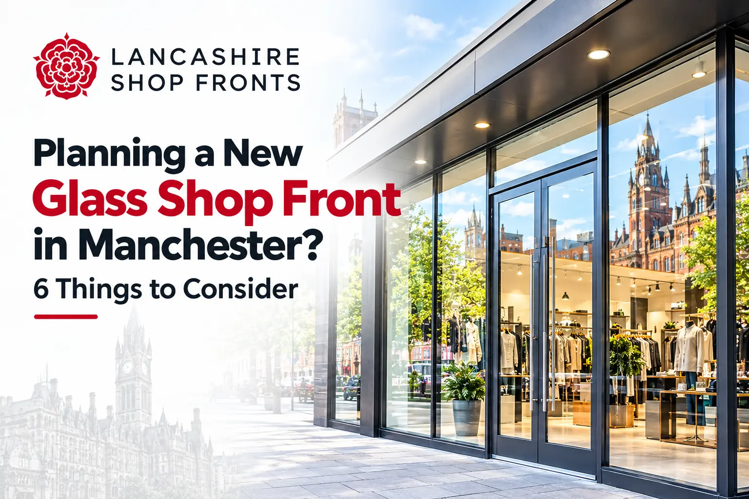 Planning a New Glass Shop Front in Manchester 6 Things to Consider