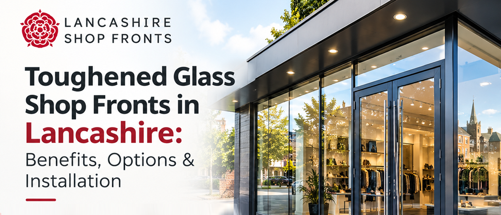Toughened Glass Shop Fronts in Lancashire Benefits, Options & Installation
